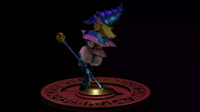 Dark Magician Girl 3D print model