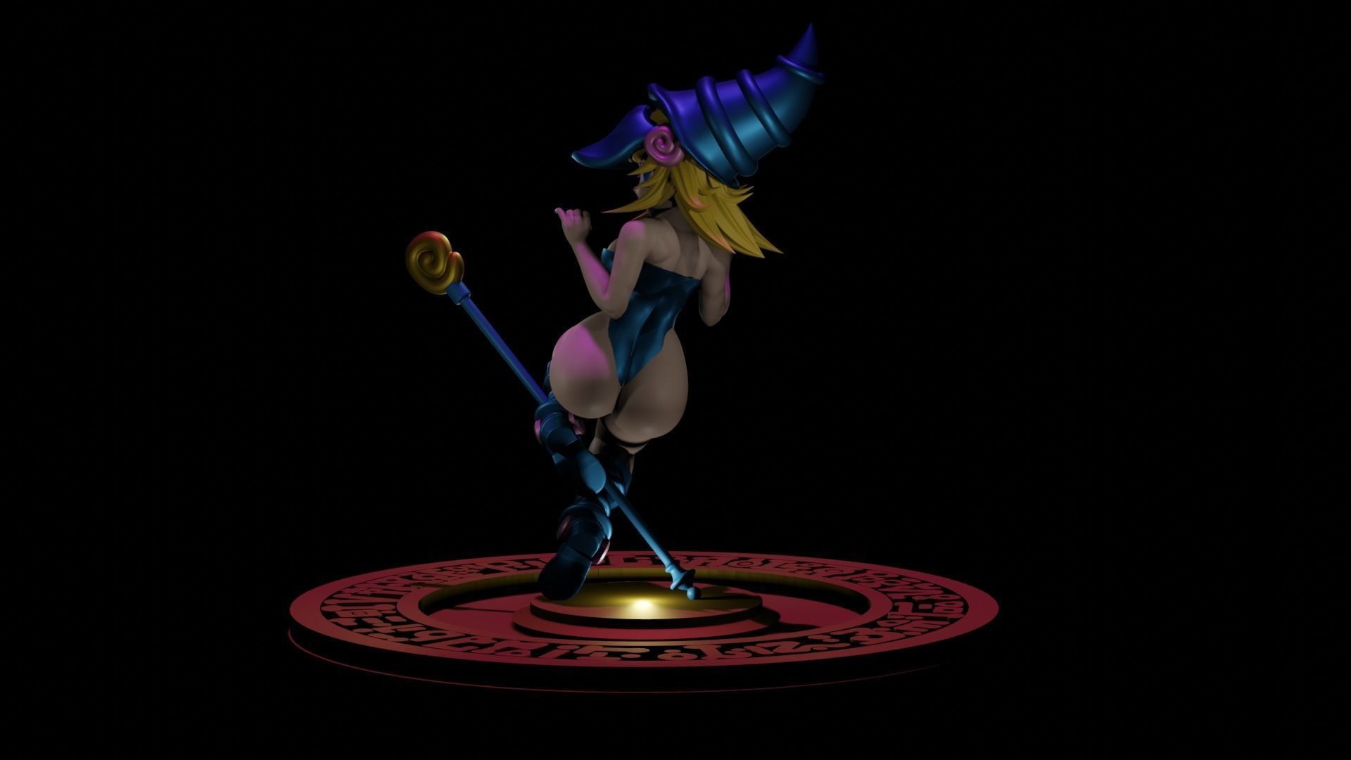 Dark Magician Girl 3D print model_5