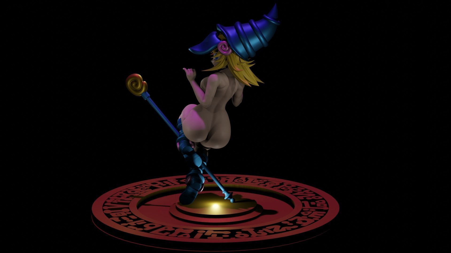 Dark Magician Girl 3D print model_1