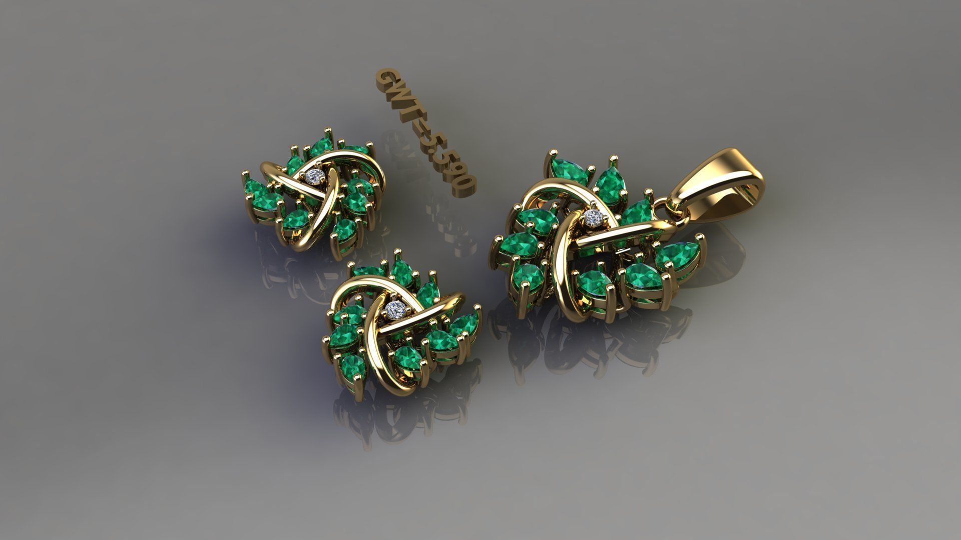 FASHION PENDENT 3D print model_3