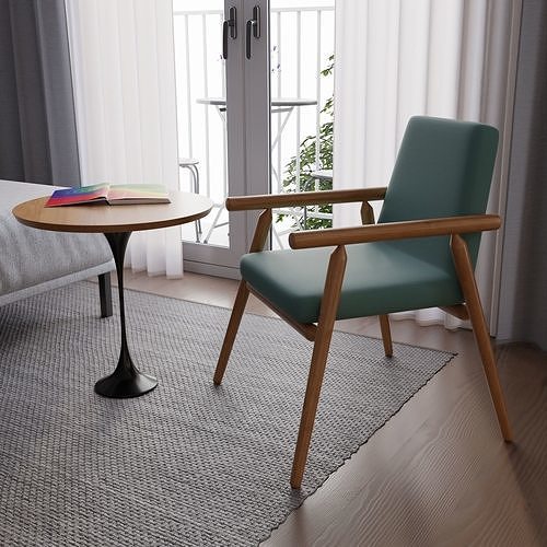 Mini Rodrigues Chair Replica Low-poly 3D model