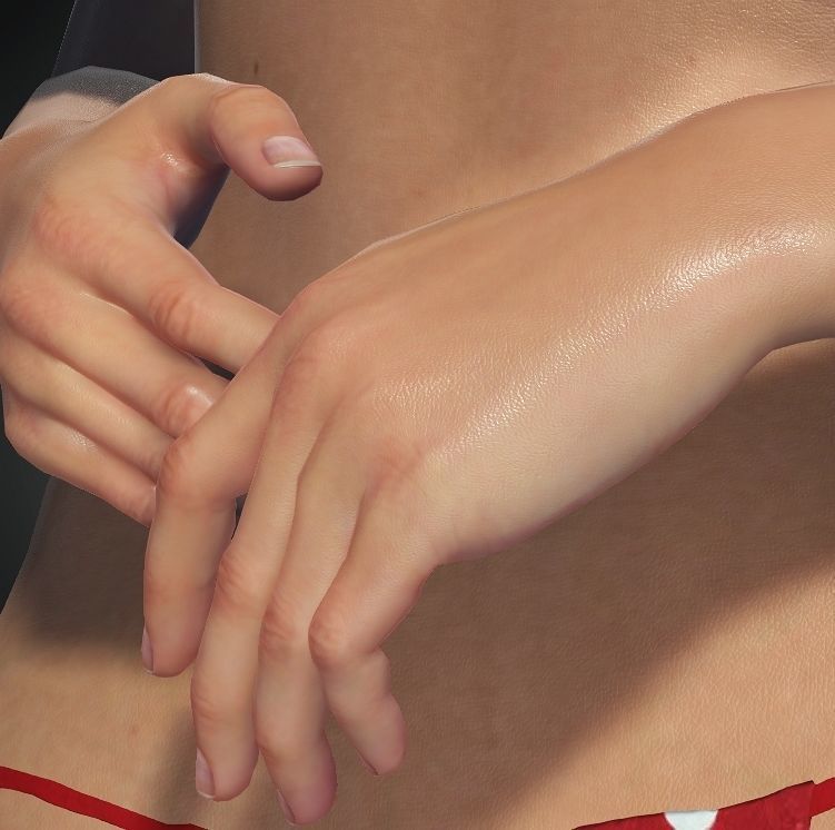 Realistic Female Character Low-poly 3D model Low-poly 3D model_36