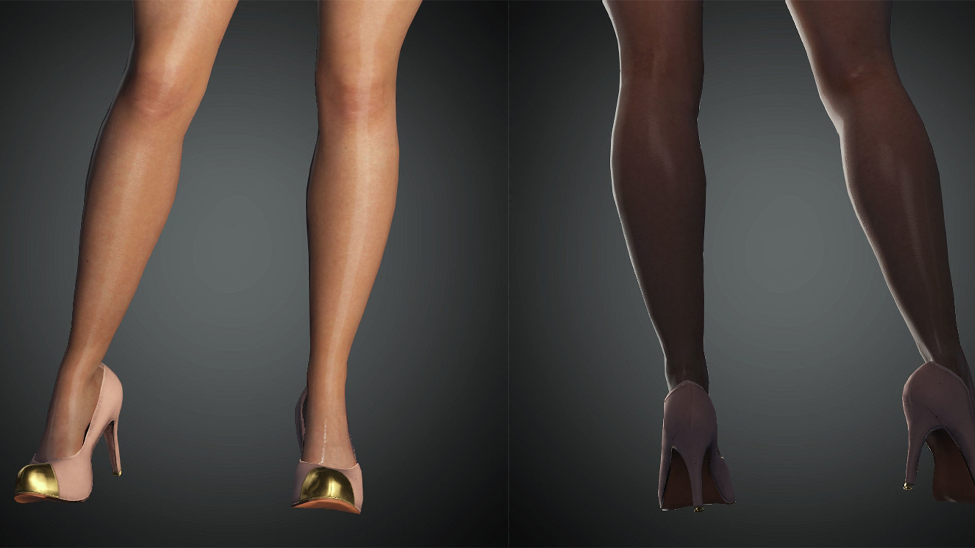 Realistic Female Character Low-poly 3D model Low-poly 3D model_7