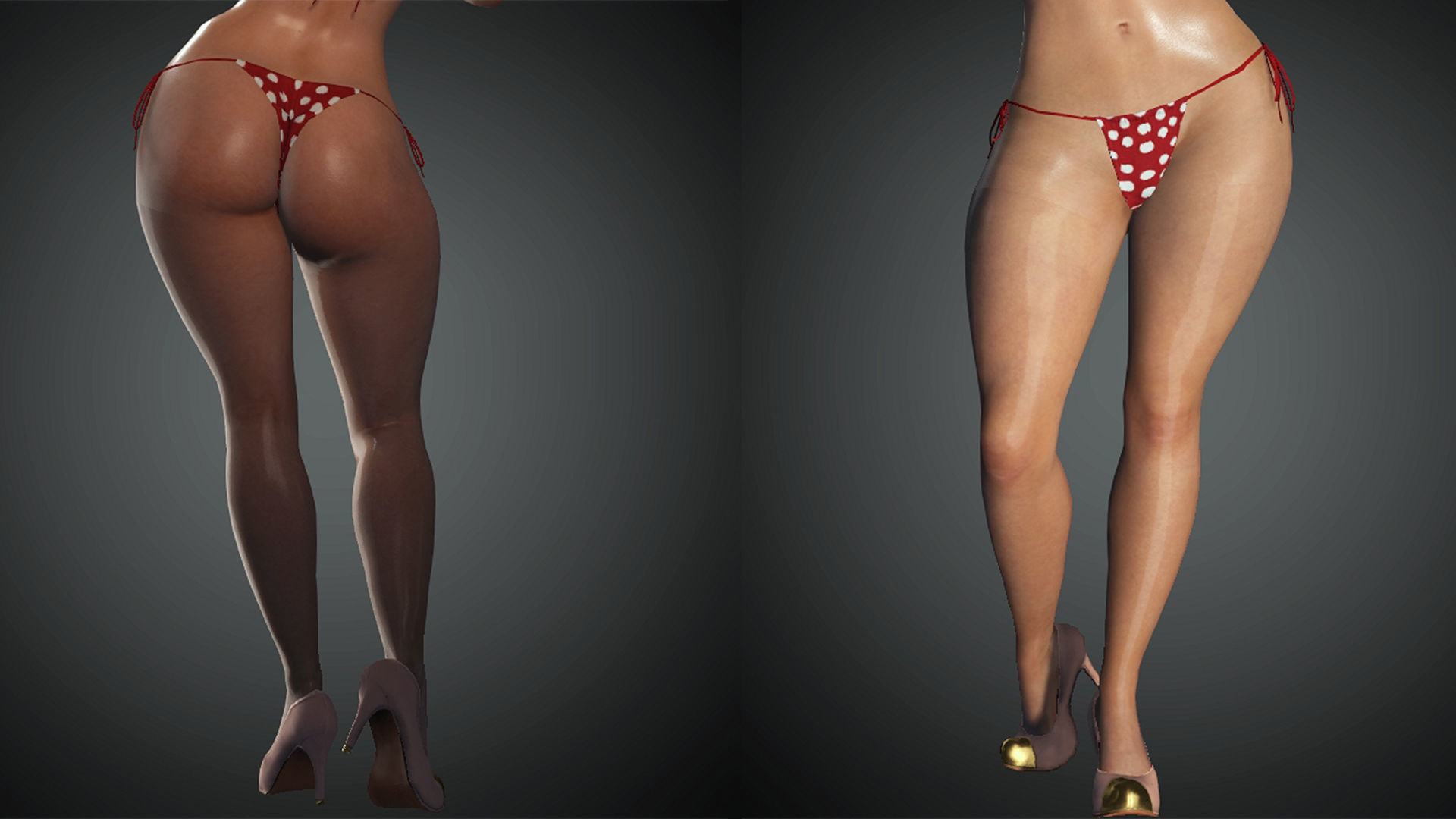 Realistic Female Character Low-poly 3D model Low-poly 3D model_12