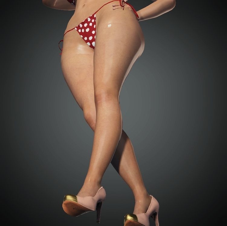 Realistic Female Character Low-poly 3D model Low-poly 3D model_31