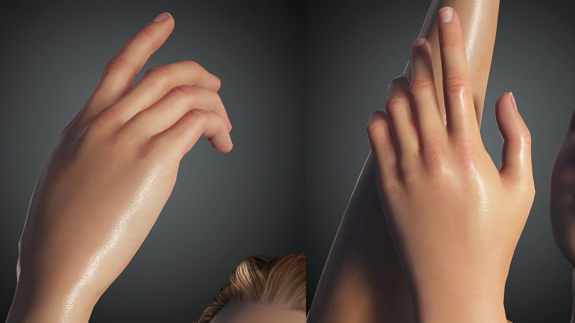 Realistic Female Character Low-poly 3D model Low-poly 3D model_9