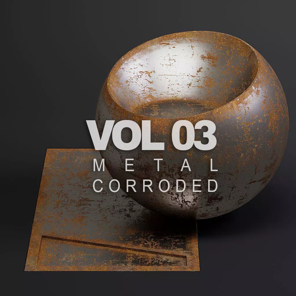 Metal vol03 Corroded 8K Seamless PBR Materials Texture_0