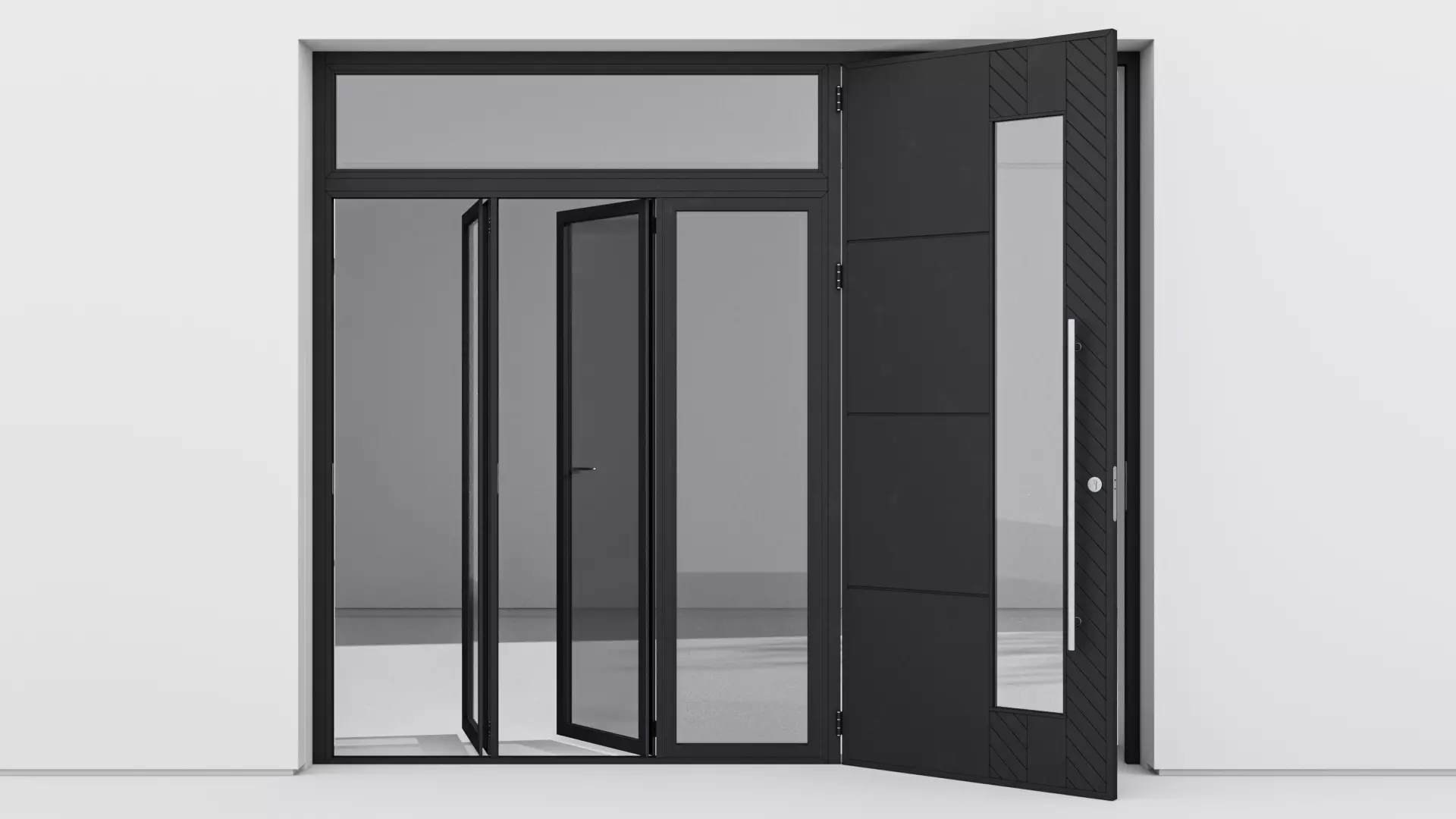 Aluminium door 267 3D model_0