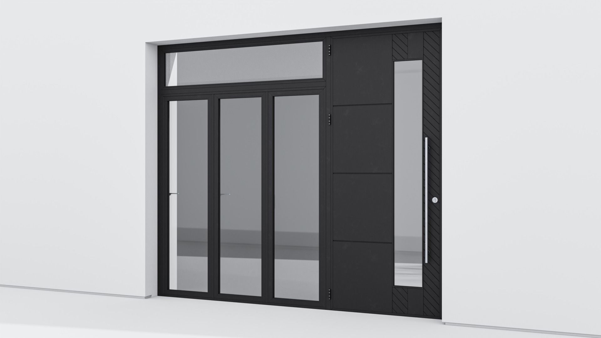 Aluminium door 267 3D model_1