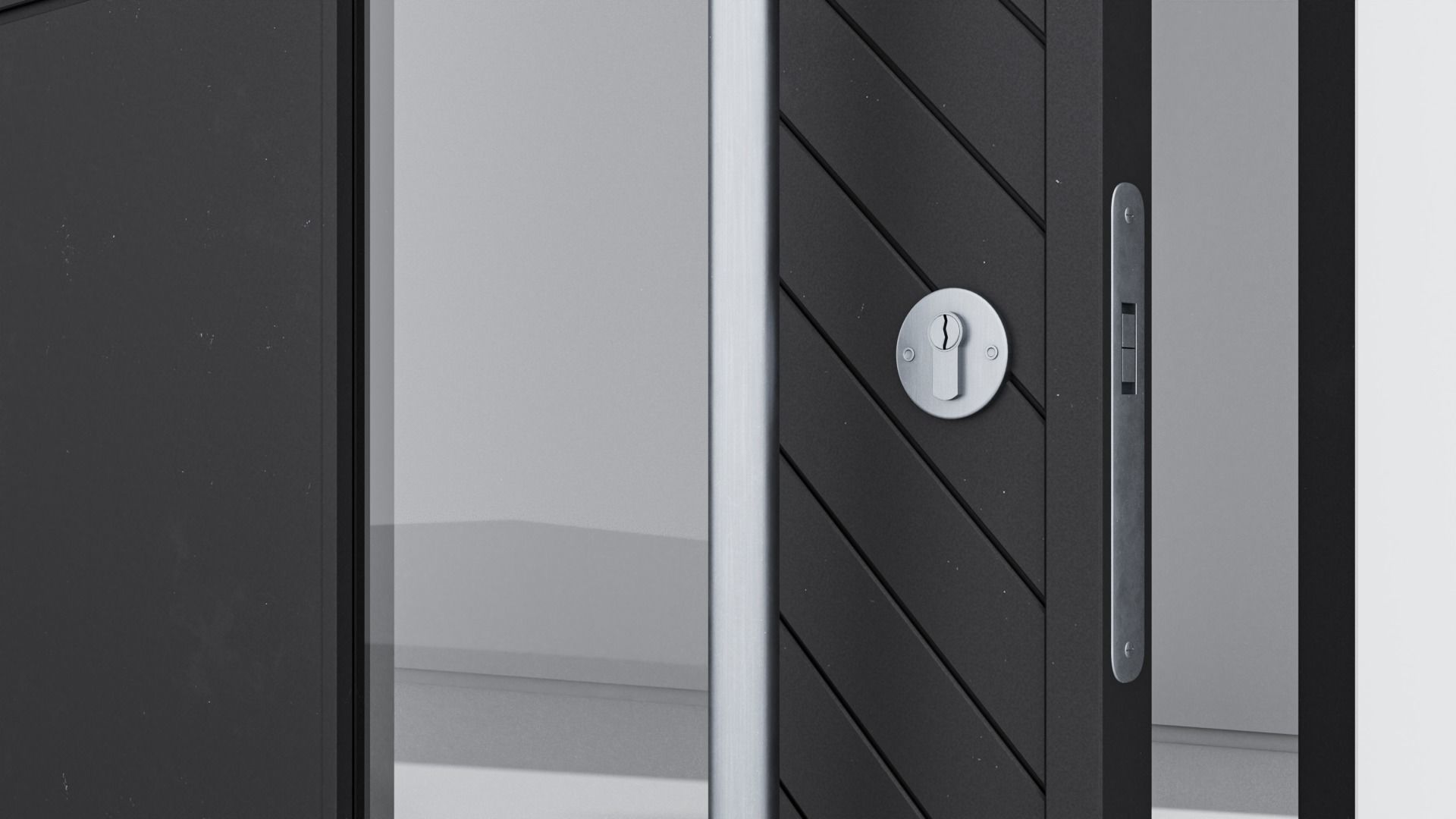 Aluminium door 267 3D model_4