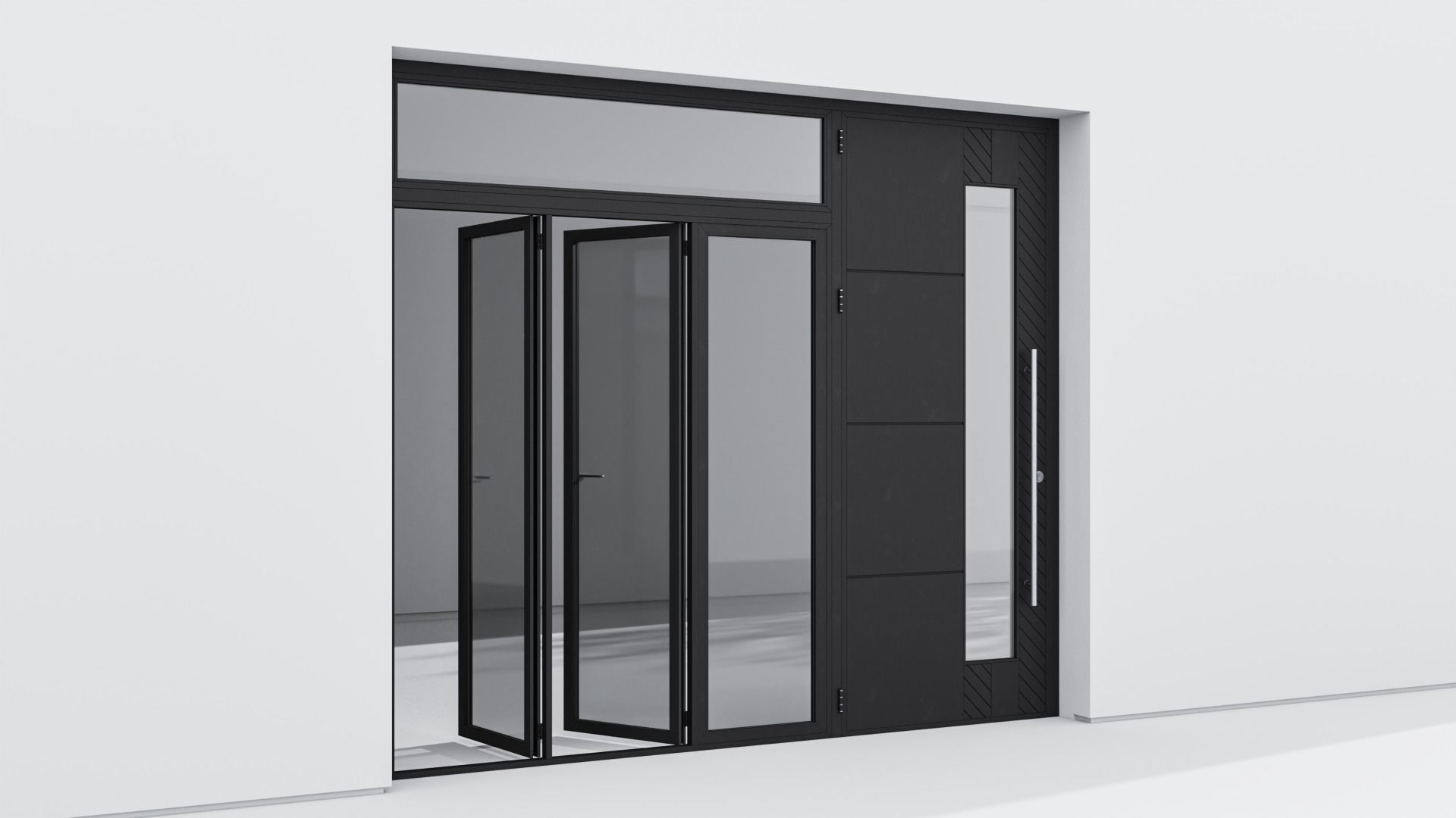 Aluminium door 267 3D model_2