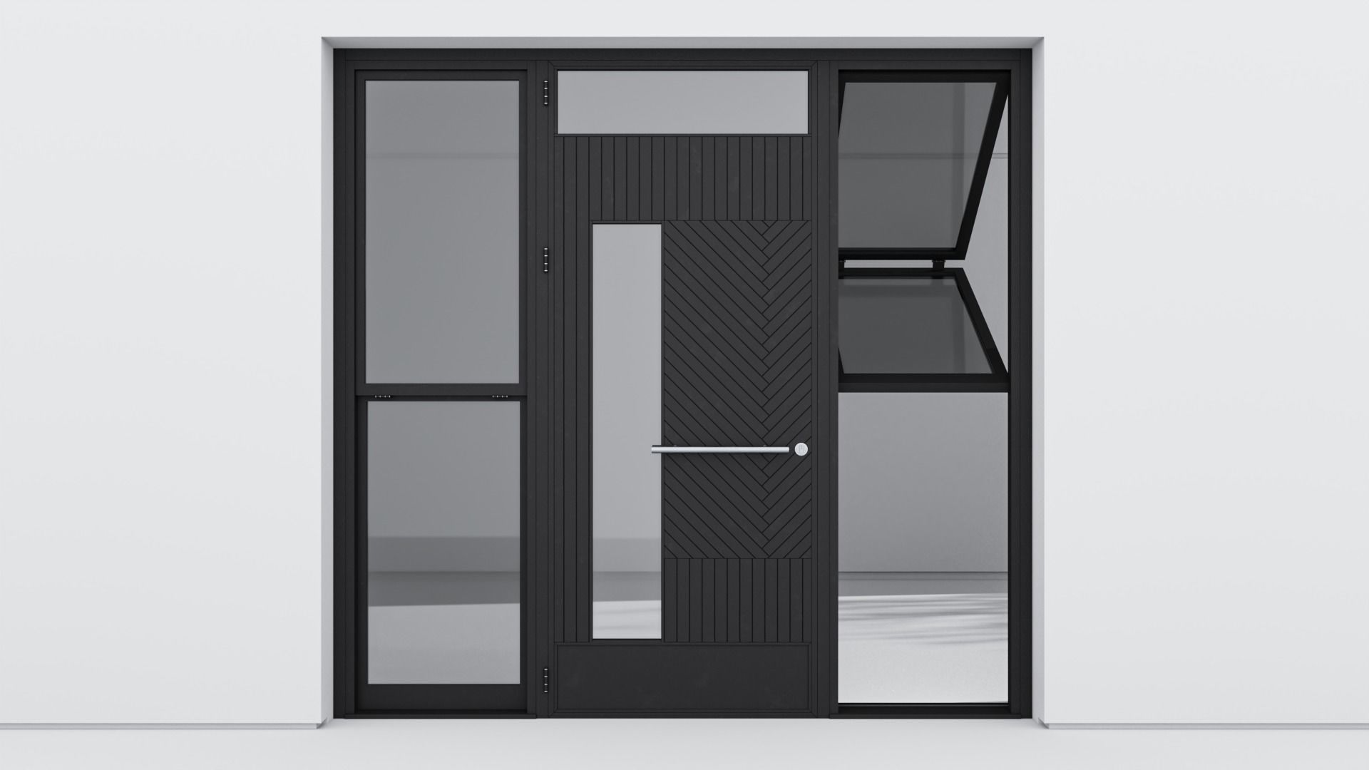 Aluminium door 268 3D model_1