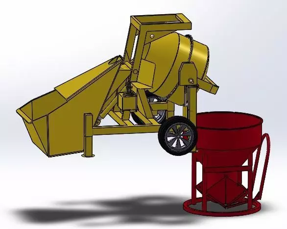 SOLIDWORKS 3d mixer  3D model_0