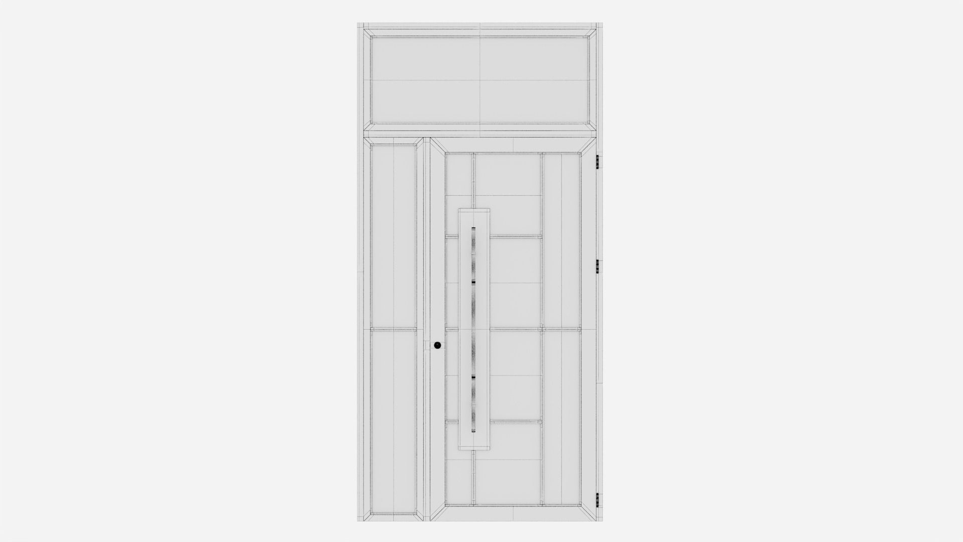 Aluminium door 271 3D model_5