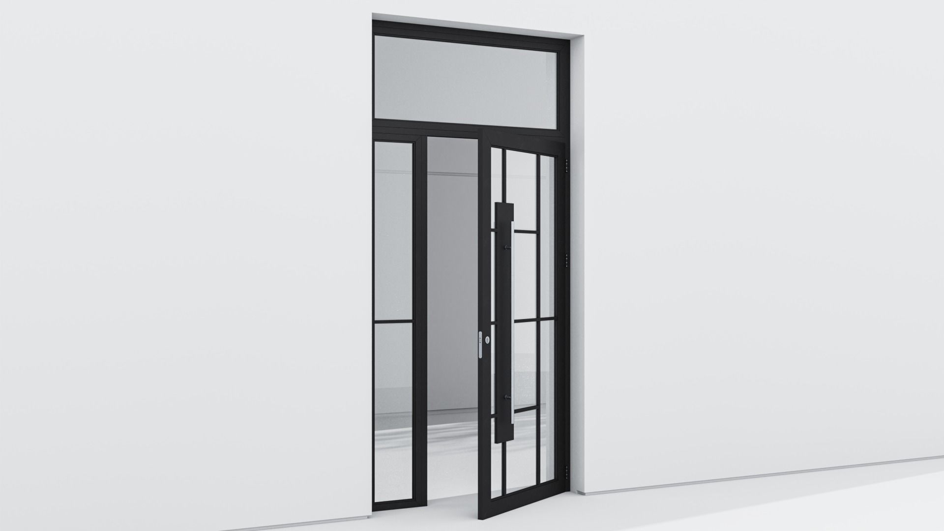 Aluminium door 271 3D model_2