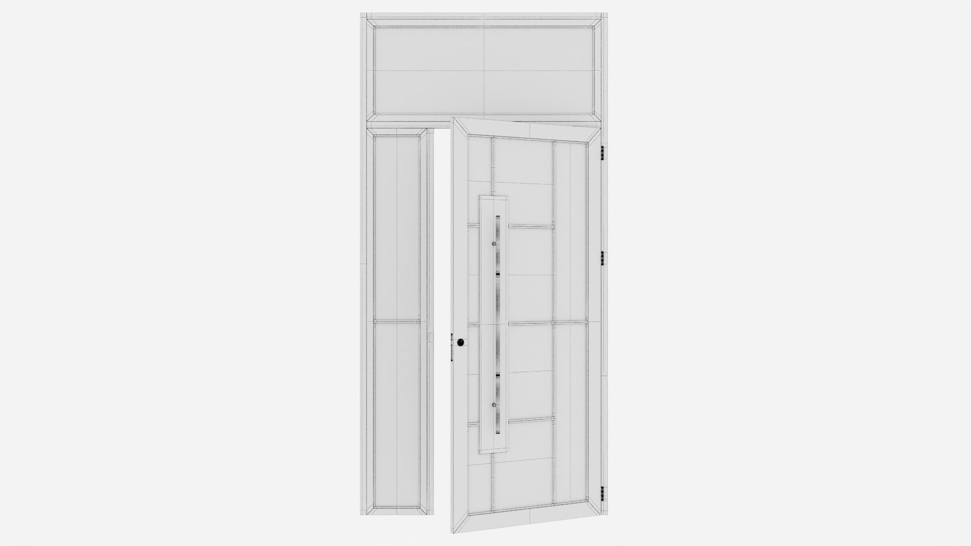 Aluminium door 271 3D model_6