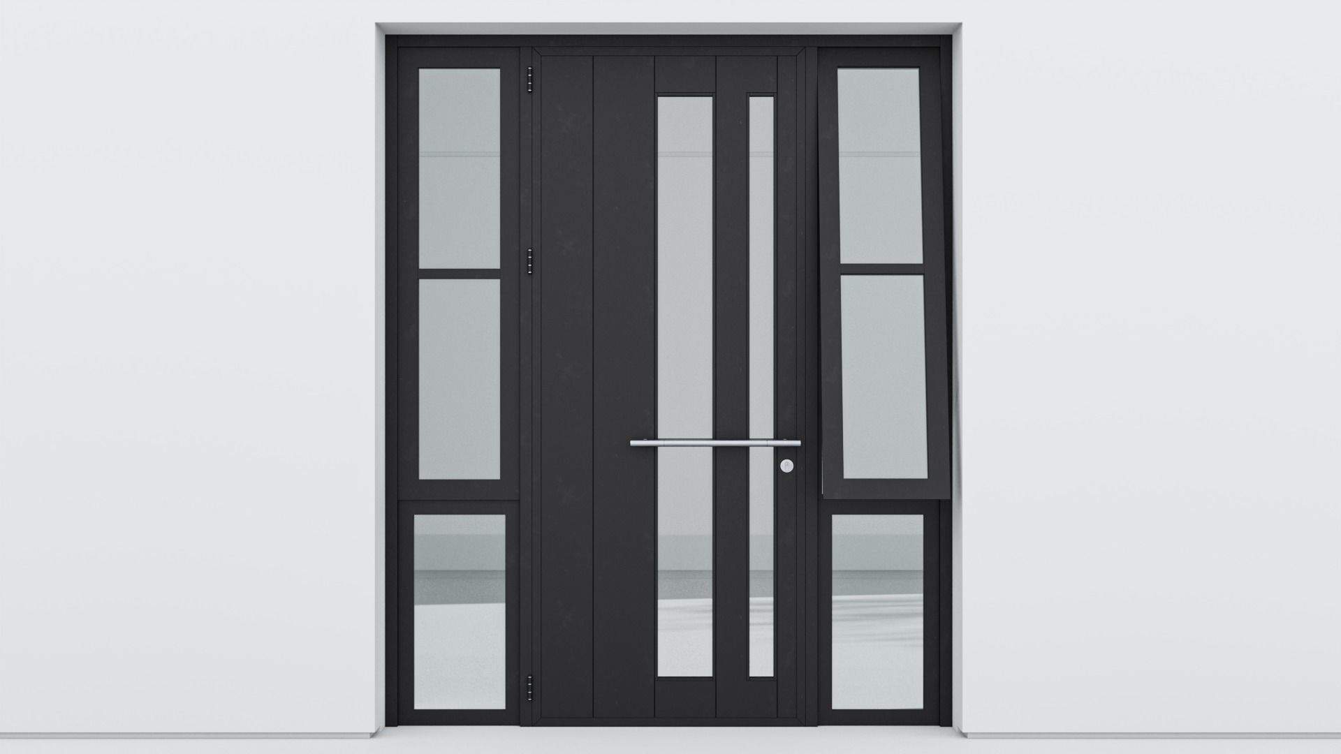 Aluminium door 272 3D model_1