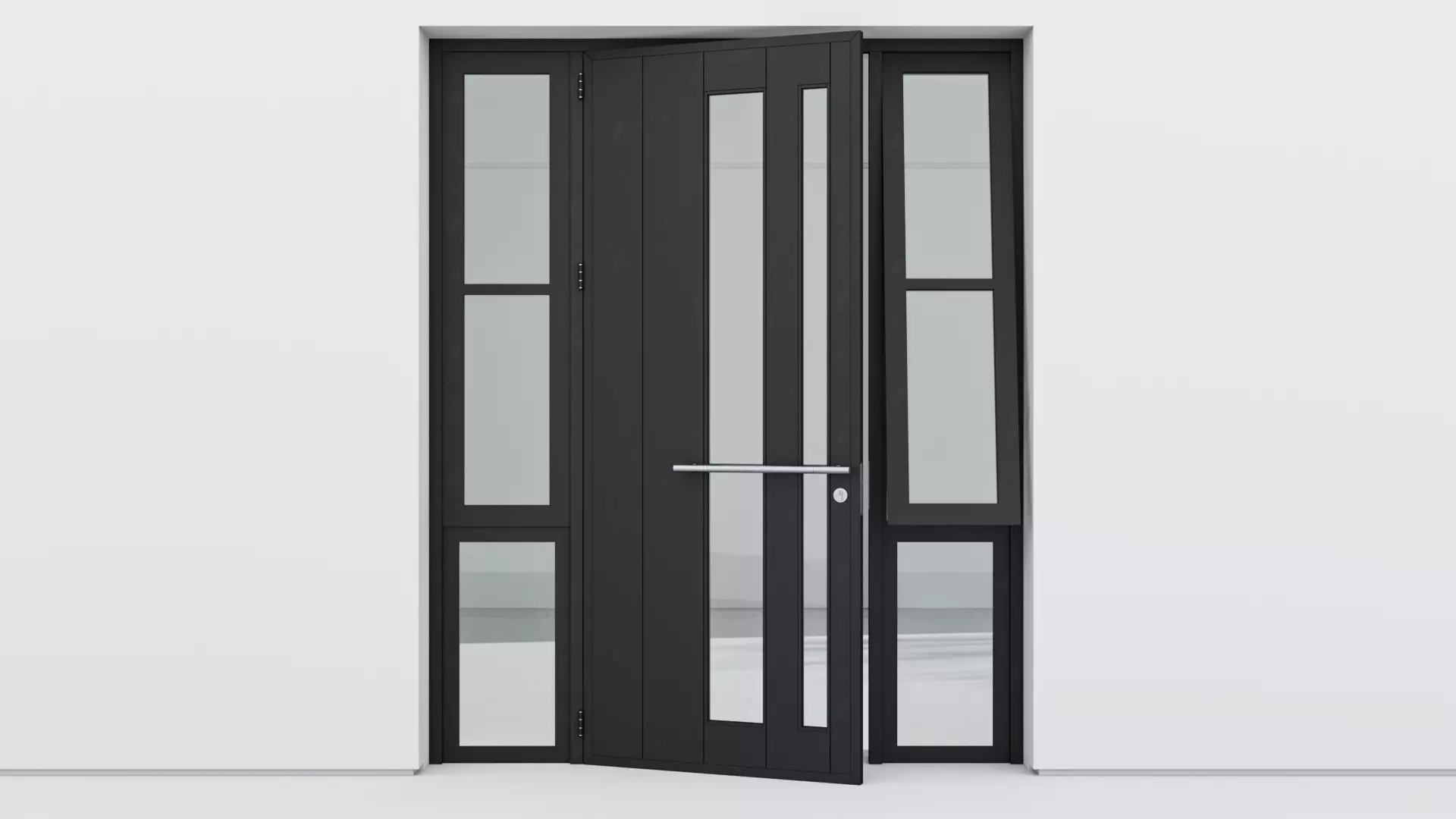 Aluminium door 272 3D model_0