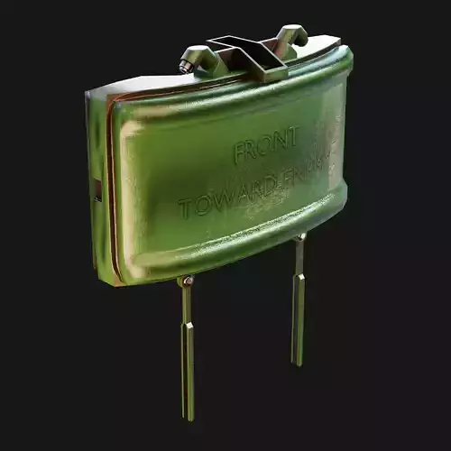 Claymore Mine Low-poly 3D model