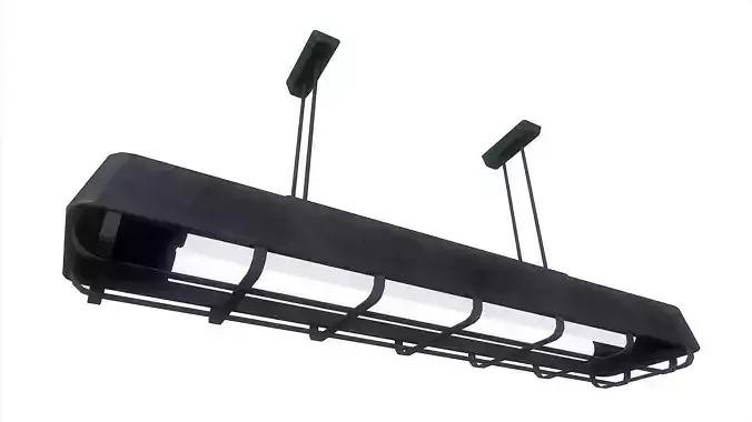 Fluorescent Lamp 06 Low-poly 3D model