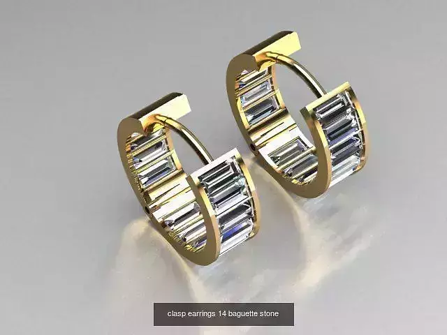 clasp earrings 5 in this package