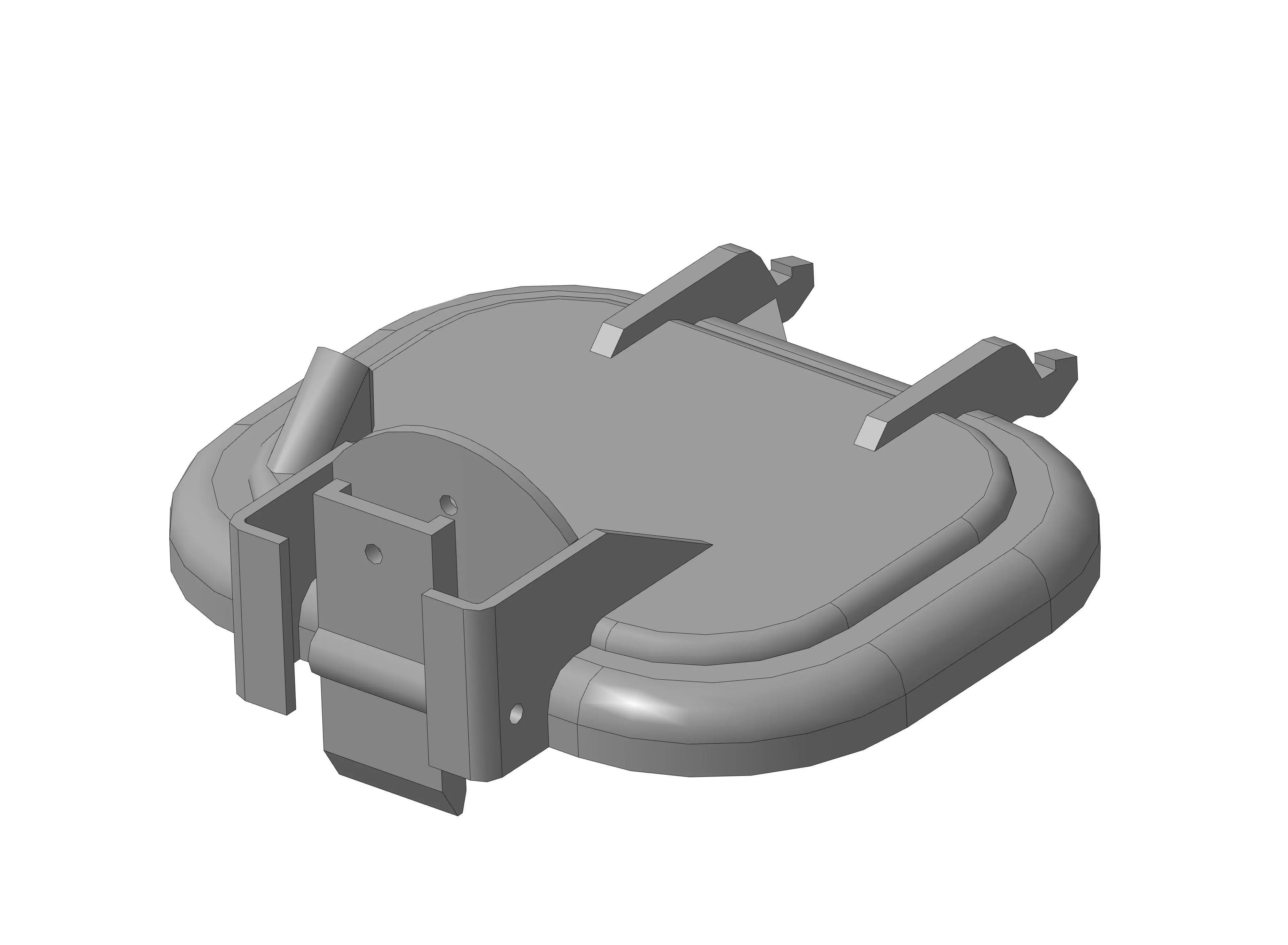MAN BACK HEADLIGHT LID 3D print model_0