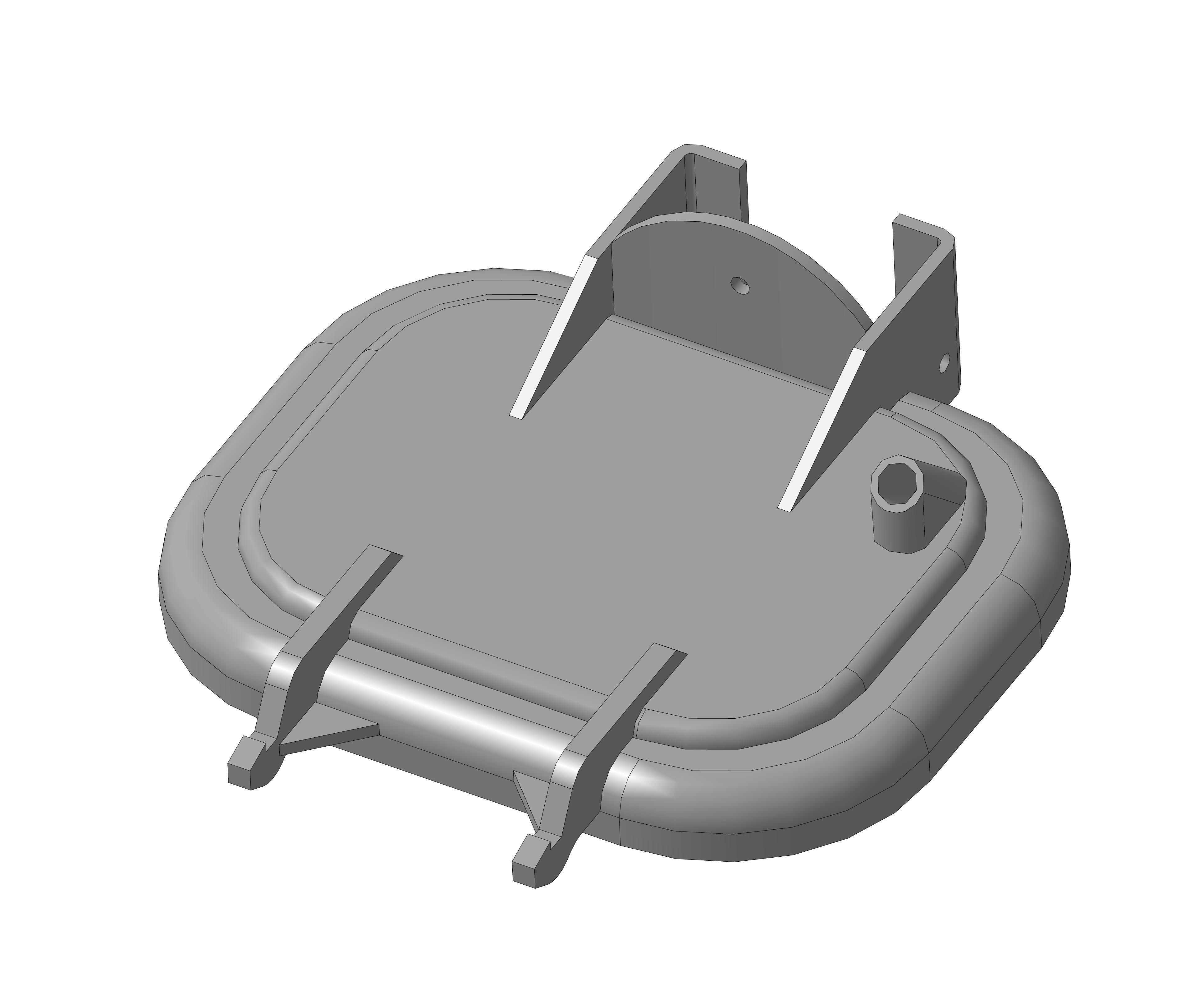 MAN BACK HEADLIGHT LID 3D print model_1