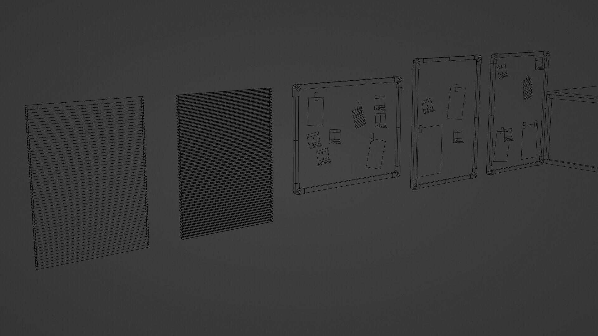 Office Props Low-poly 3D model_8