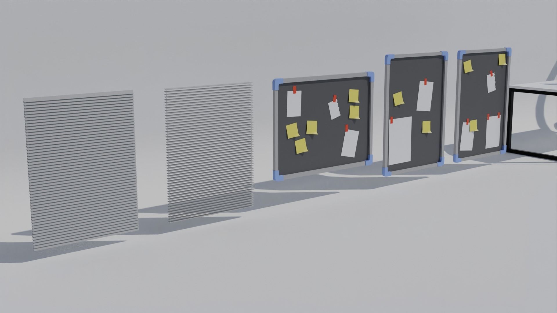 Office Props Low-poly 3D model_7