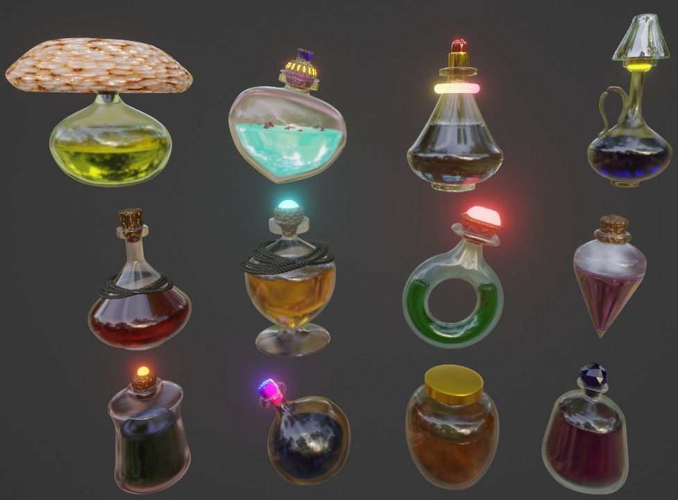 magic potion 3D model_1