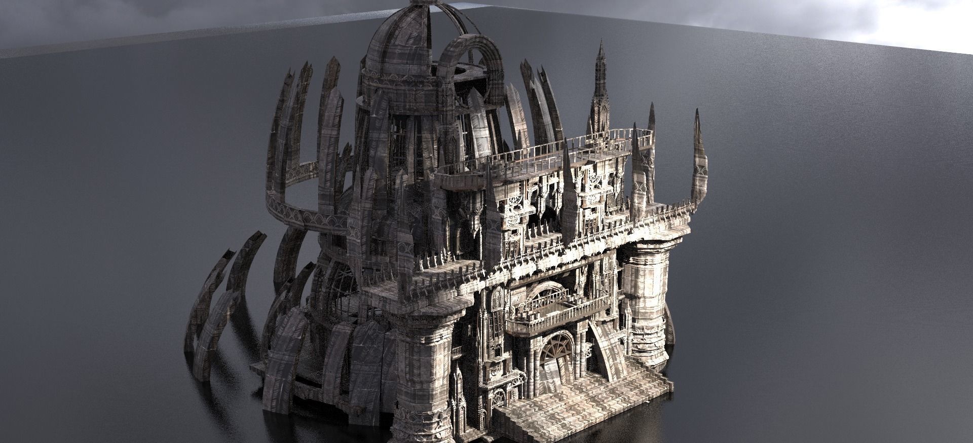Desert Conjuror Tower 1 3D model_1