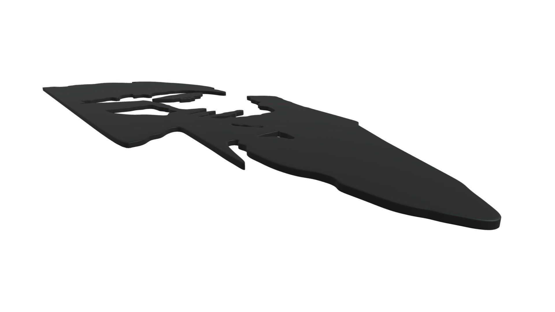 Scarface Poster Low-poly 3D model_1