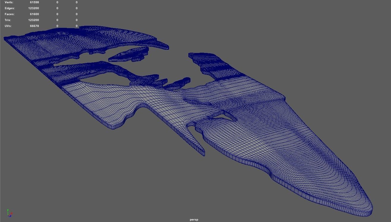 Scarface Poster Low-poly 3D model_6