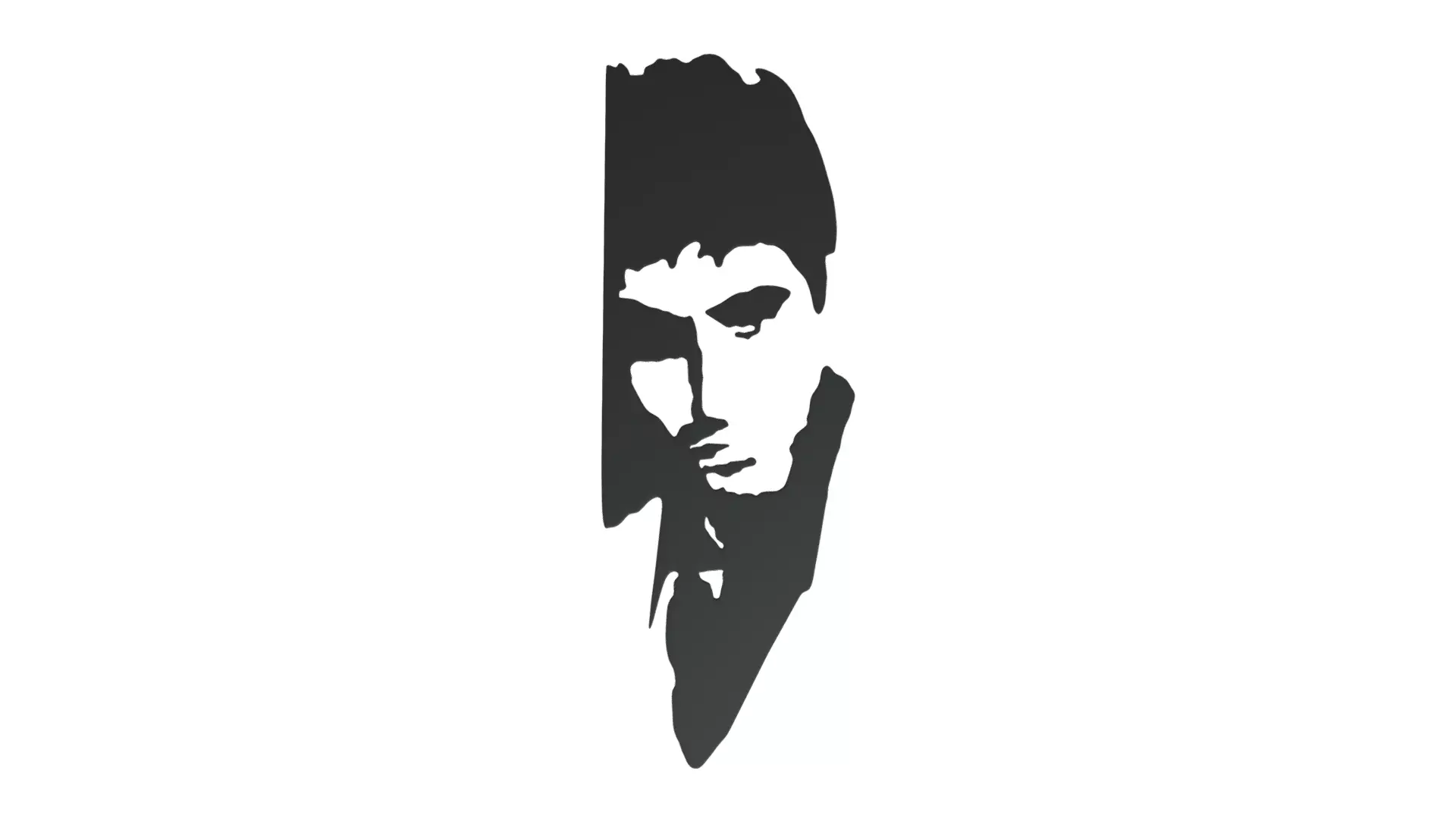 Scarface Poster Low-poly 3D model_0