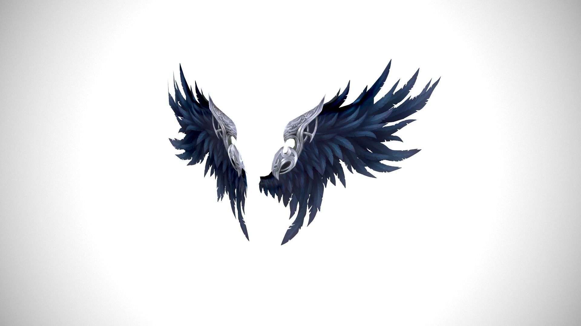 Angel Wings - 5 Variants Low-poly 3D model_3