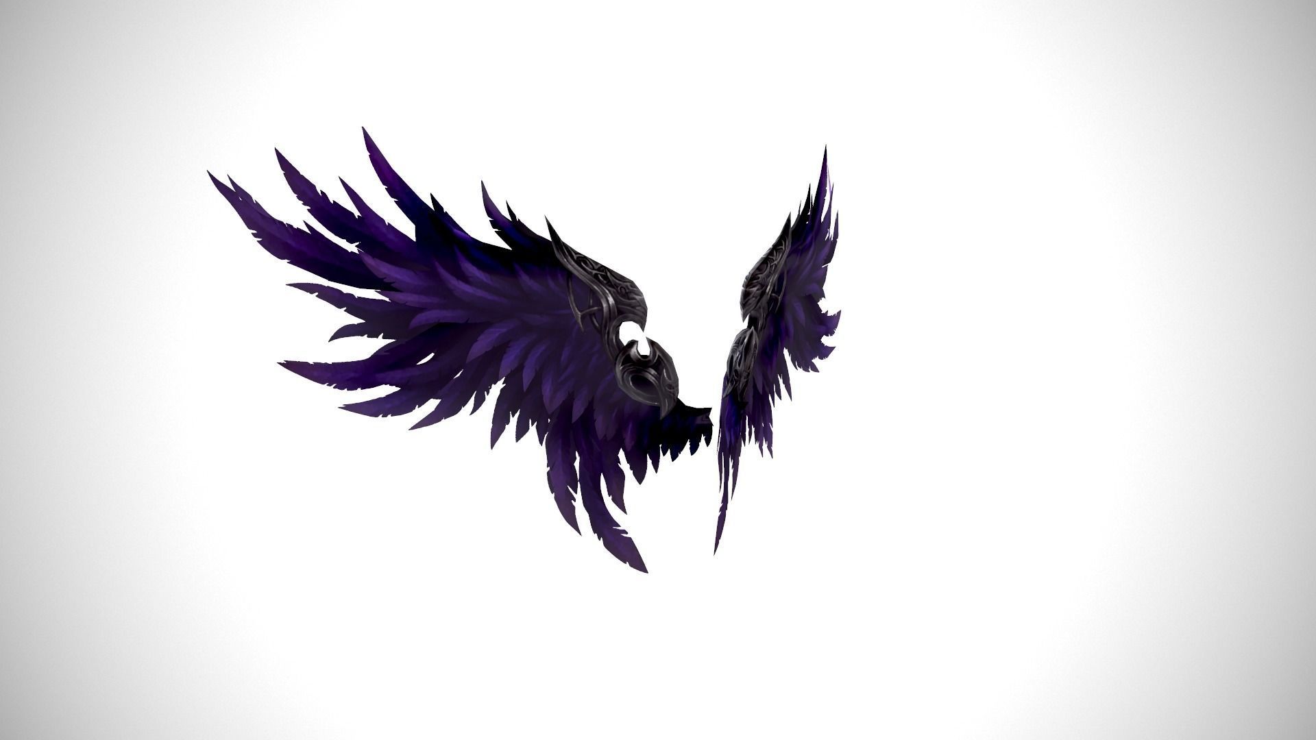 Angel Wings - 5 Variants Low-poly 3D model_5