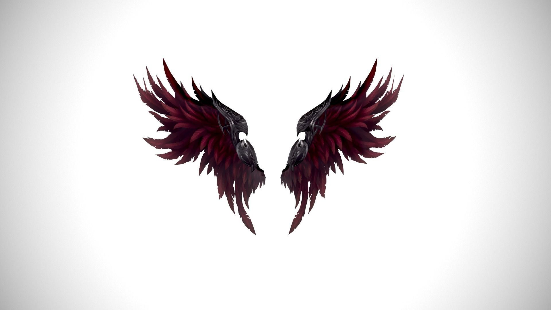 Angel Wings - 5 Variants Low-poly 3D model_4