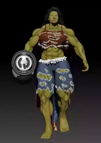 Alter-ego Shehulk Free 3D print model