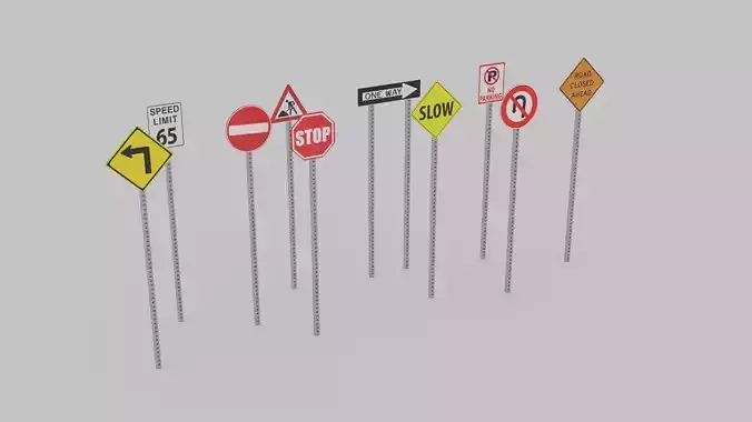 Basic road sign pack