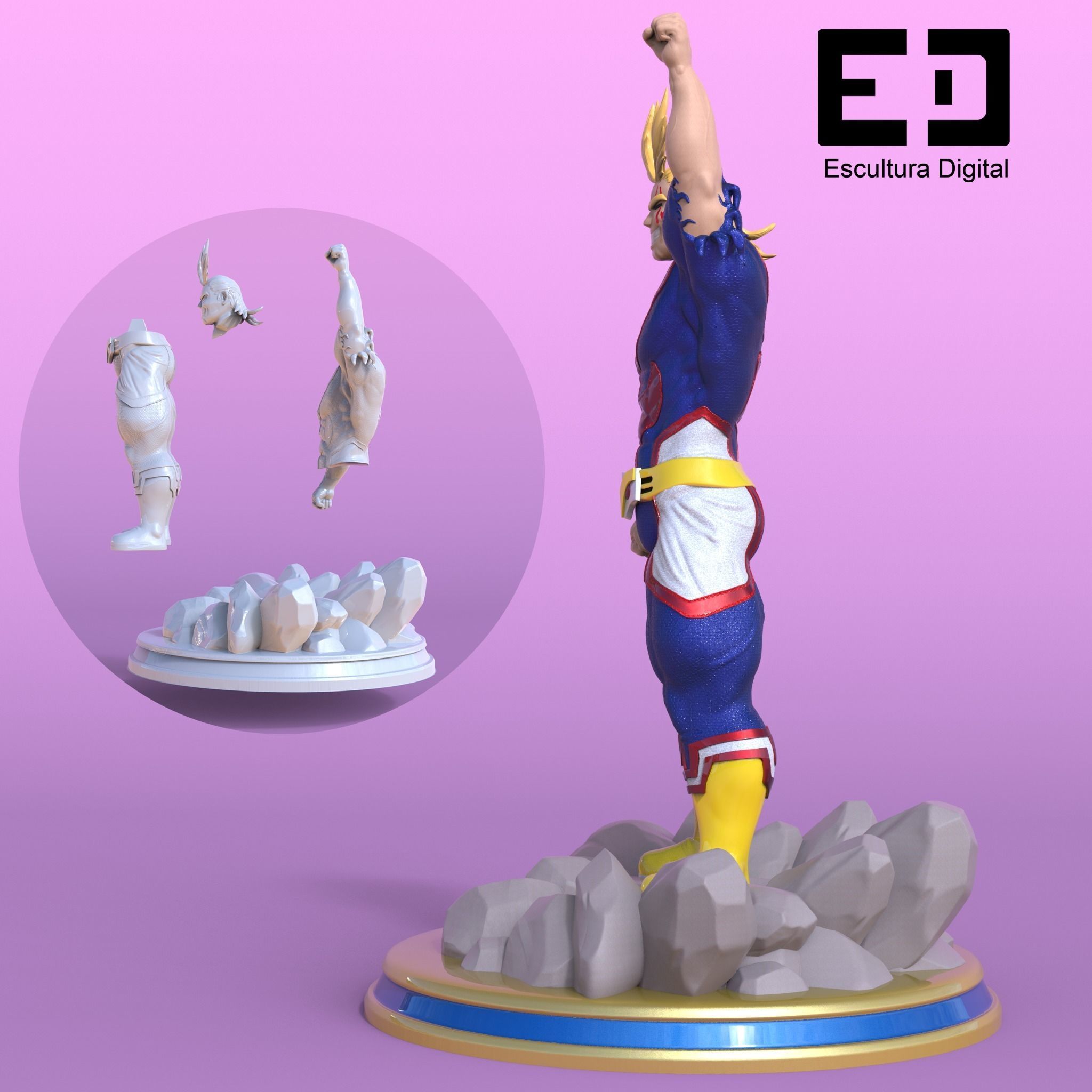 All Might 3D print model_8