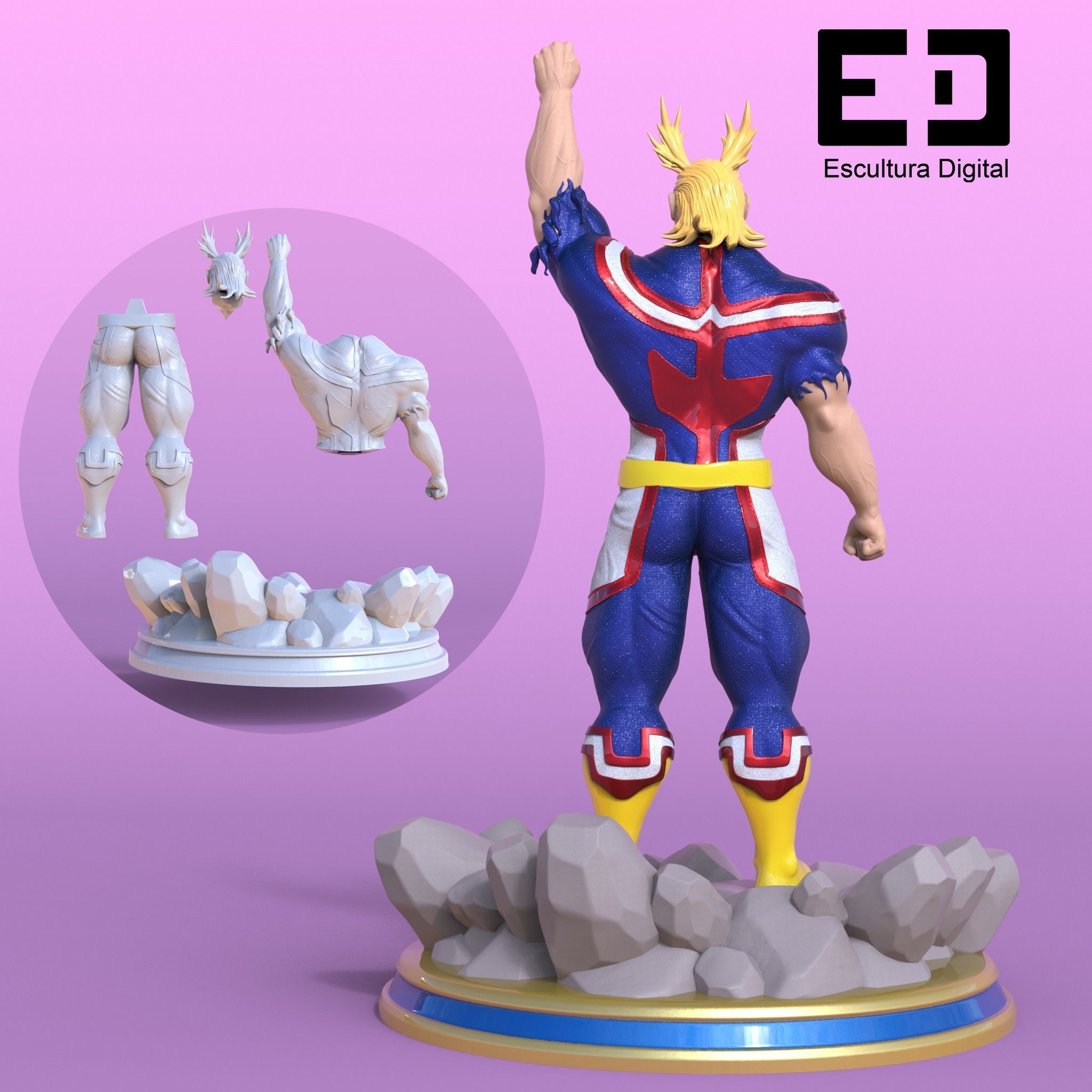 All Might 3D print model_6