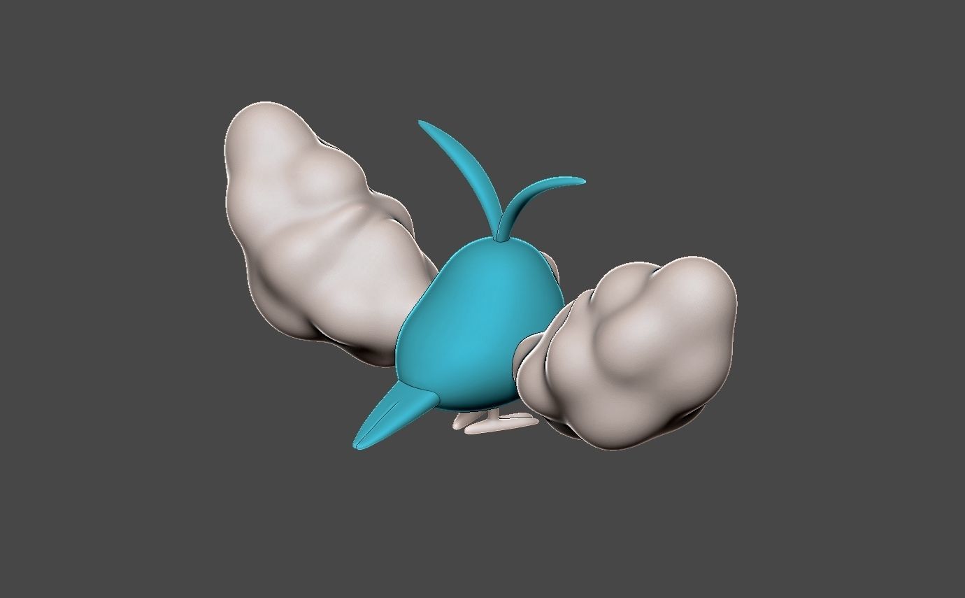 Pokemon swablu 3D print model_11