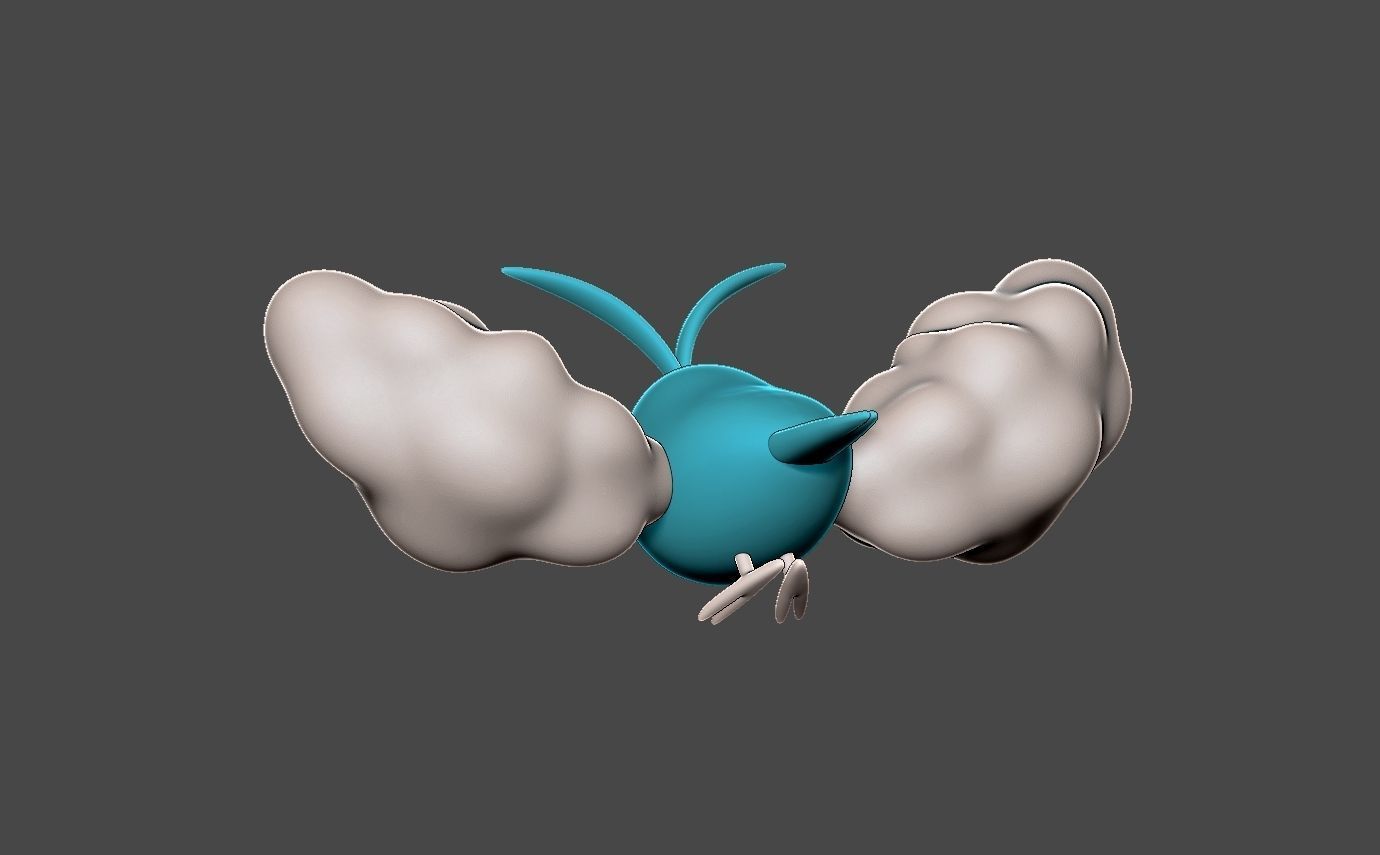 Pokemon swablu 3D print model_3