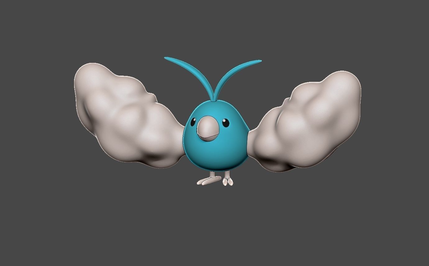 Pokemon swablu 3D print model_1