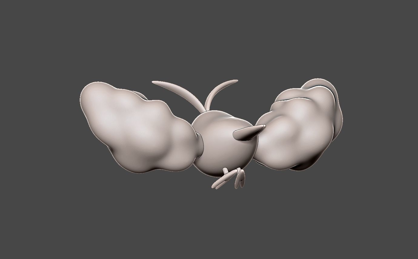 Pokemon swablu 3D print model_4