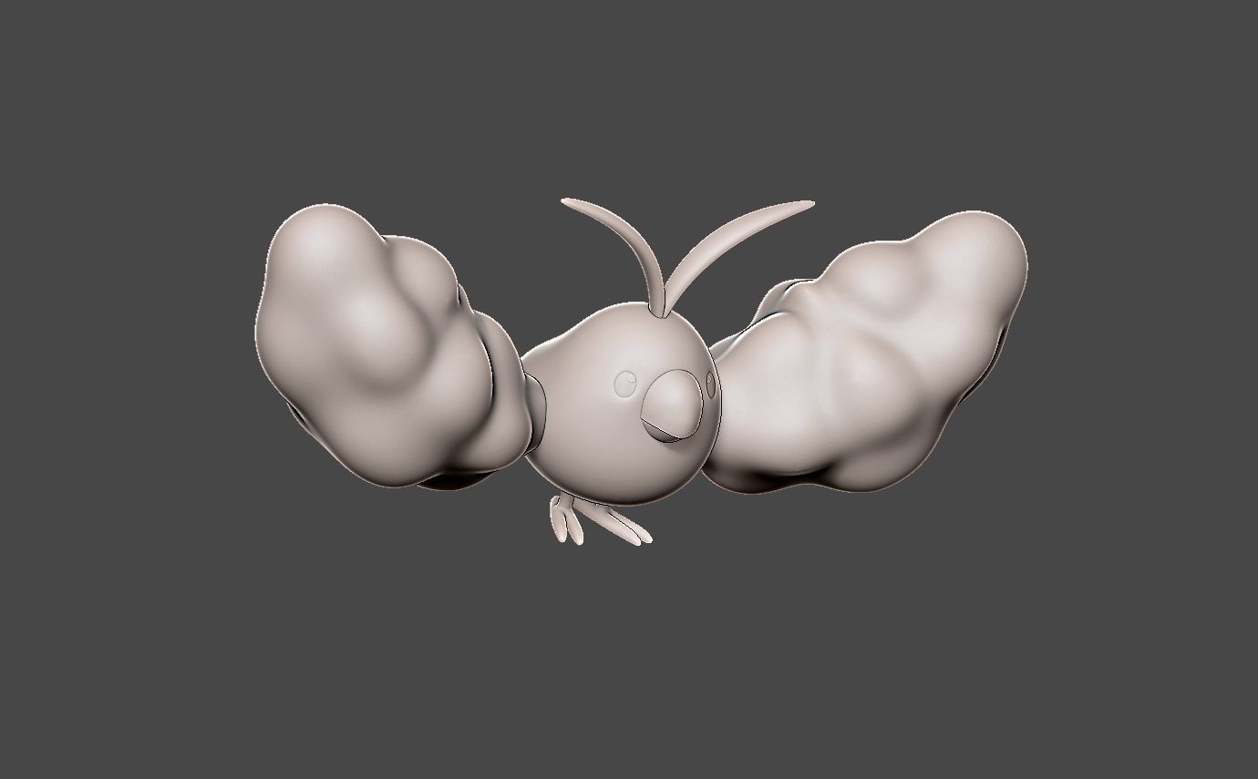 Pokemon swablu evolution pack 3D print model_13