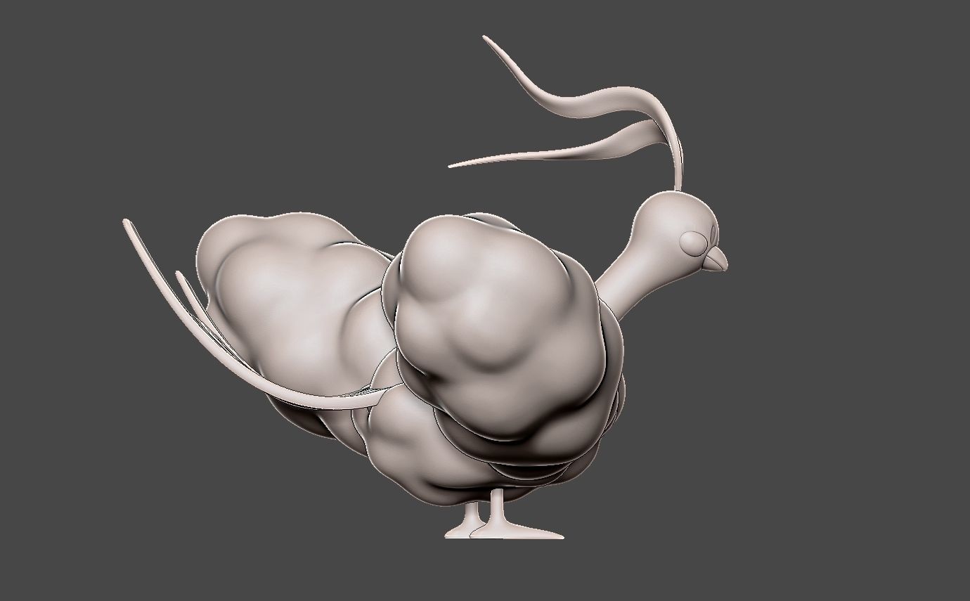 Pokemon swablu evolution pack 3D print model_10