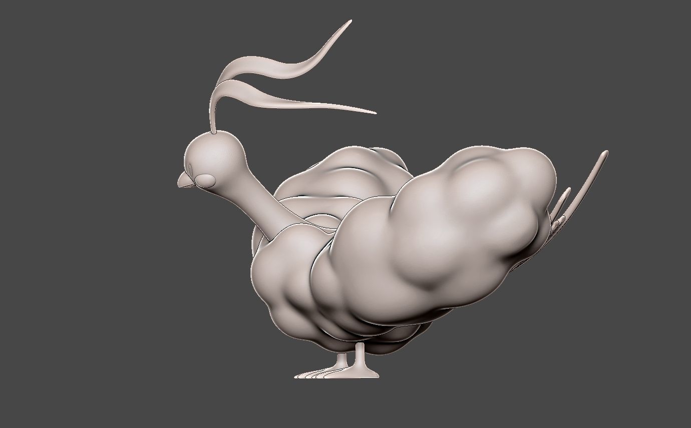 Pokemon swablu evolution pack 3D print model_18