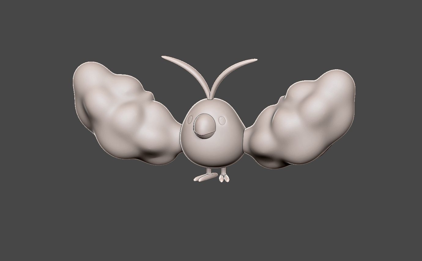 Pokemon swablu evolution pack 3D print model_5