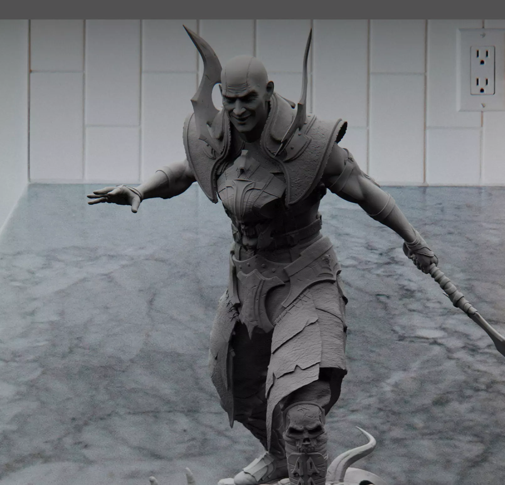 Mortal Kombat X Quan Chi Fan art 3D Stl print model 3D print model_0